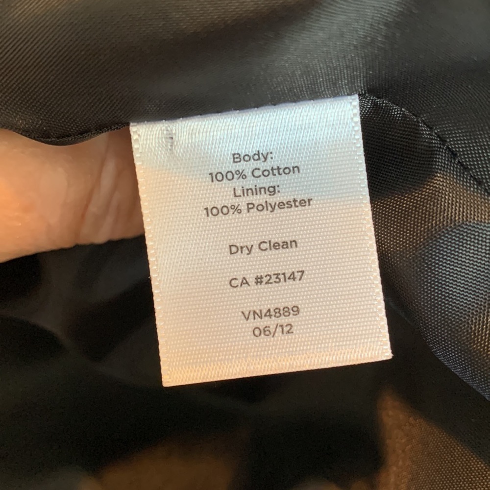 Talbots Petites | Cotton Black Velvet Button Pocket Fully Lined Blazer Jacket 0P - Picture 15 of 16